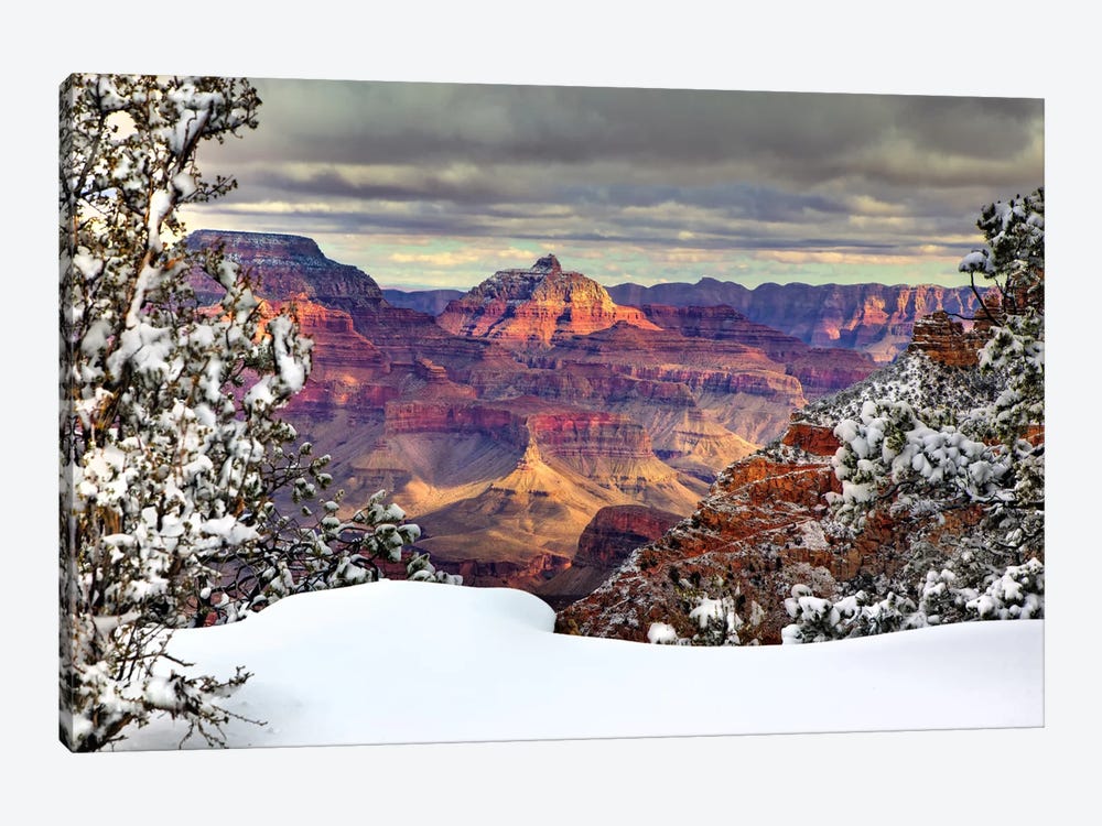 Snowy Grand Canyon I by David Drost 1-piece Canvas Artwork