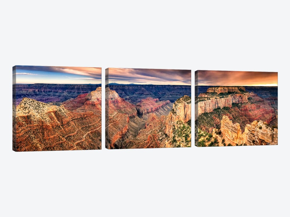 Canyon View XII by David Drost 3-piece Canvas Art