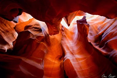 Sun Shining Through Canyon VII by David Drost canvas print