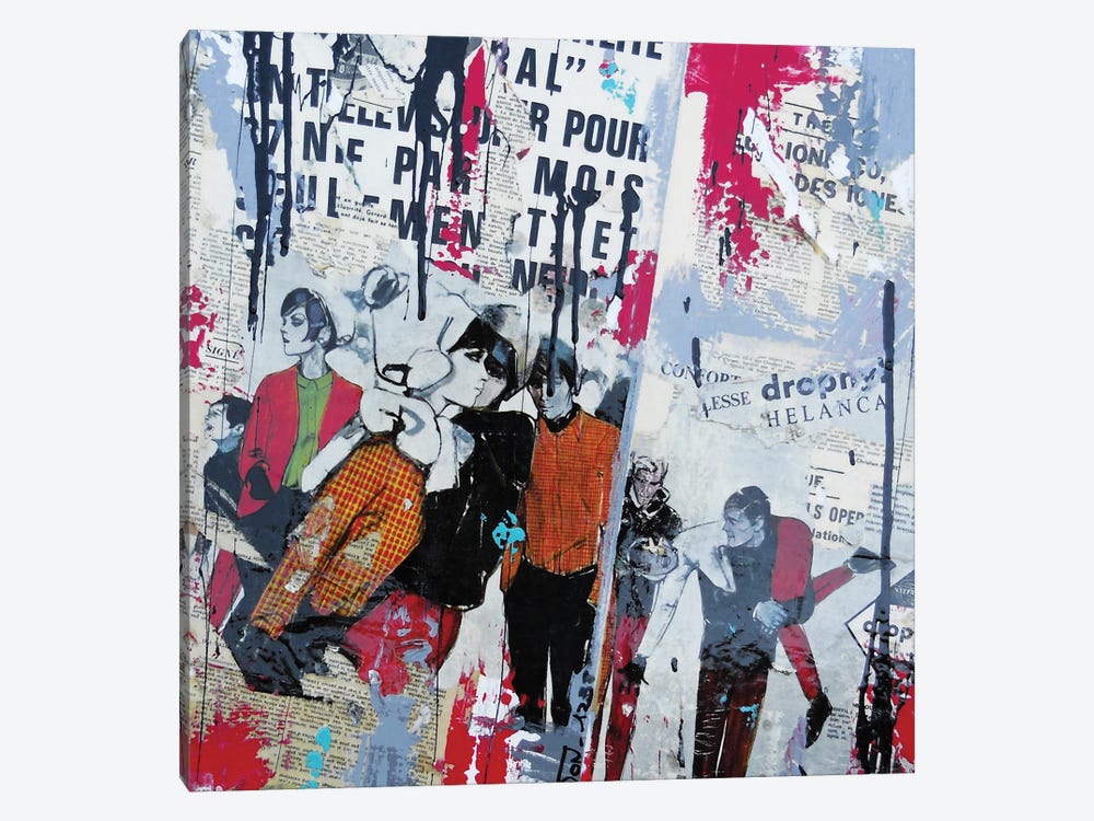Wild and Young Collage by David Drioton 1-piece Canvas Art