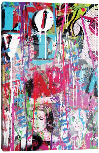 Love Graffiti Canvas Art Print - David Drioton