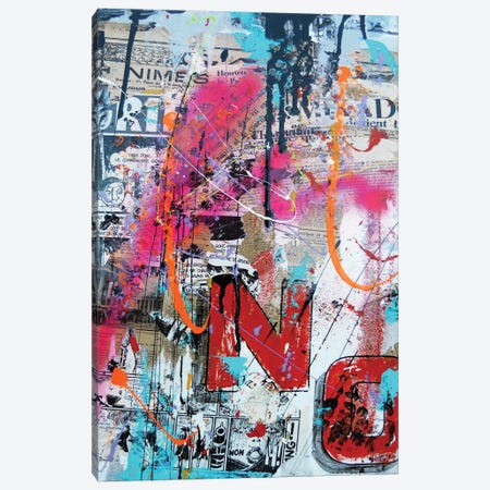 Paint Collage Canvas Print #DDT21} by David Drioton Canvas Wall Art