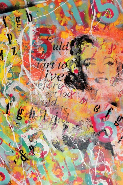 Pin Up Collage by David Drioton canvas print