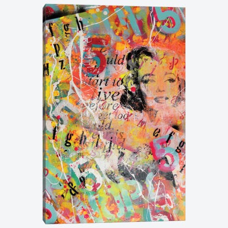 Pin Up Collage Canvas Print #DDT7} by David Drioton Canvas Wall Art