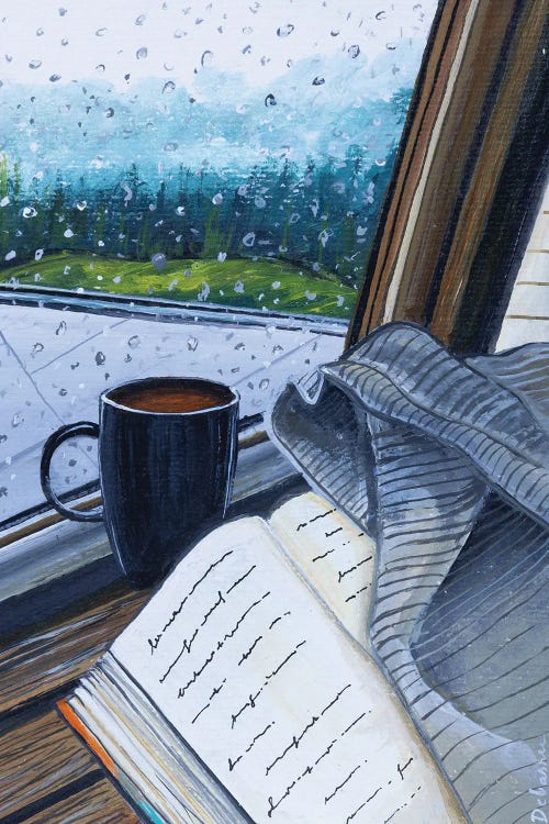 Book Coffee Rain