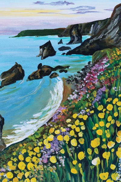 Debasree Dey: Coastal Wildflowers II by Debasree Dey