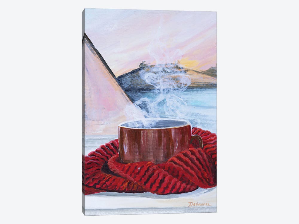 Coffee And Blanket by Debasree Dey 1-piece Canvas Art