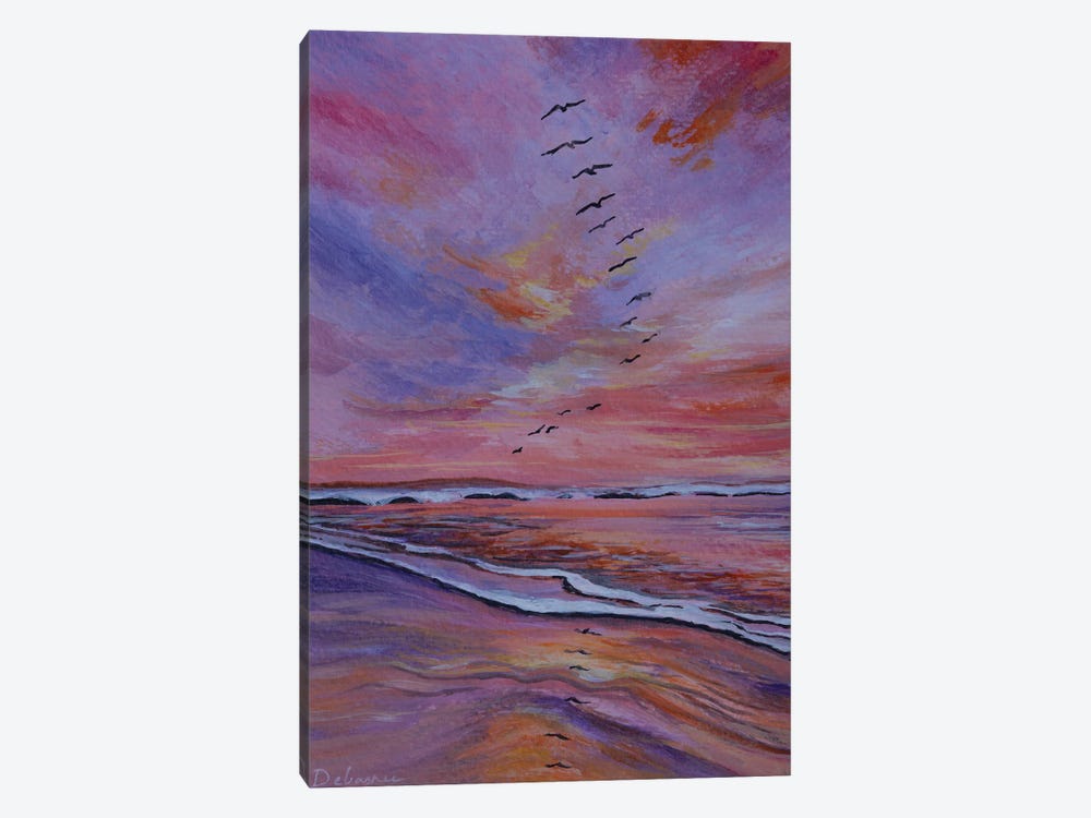 Colorful Sunset by Debasree Dey 1-piece Canvas Print