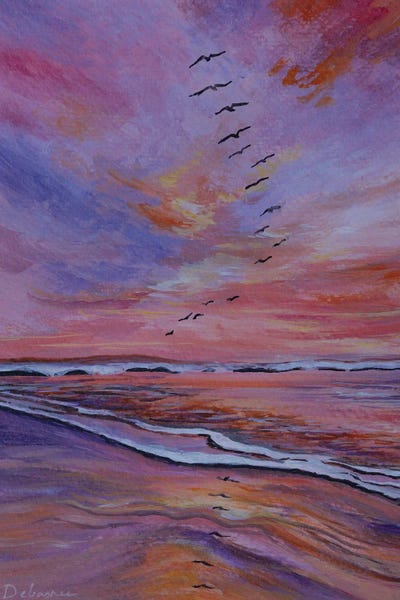 Debasree Dey: Colorful Sunset by Debasree Dey