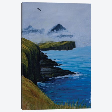 Scottish Coast Canvas Print #DDY27} by Debasree Dey Canvas Artwork
