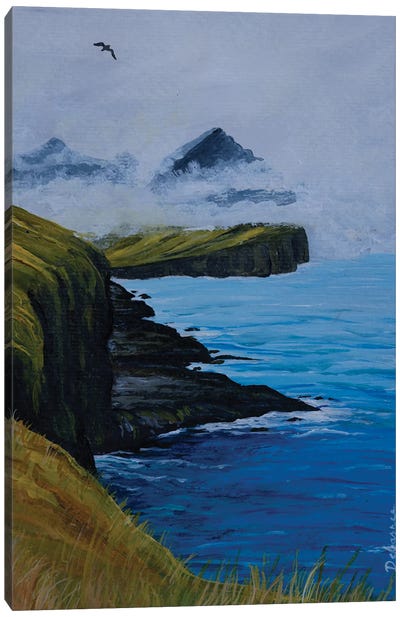 Scottish Coast Canvas Art Print - Debasree Dey