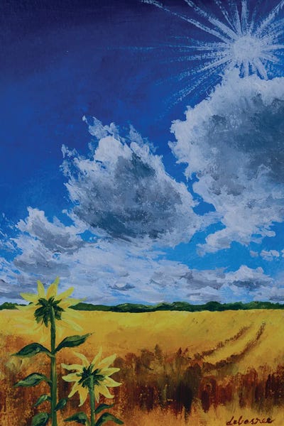 Shinning Sunflower by Debasree Dey canvas print