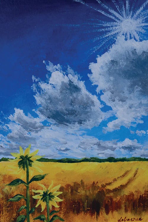 Shinning Sunflower by Debasree Dey wall art