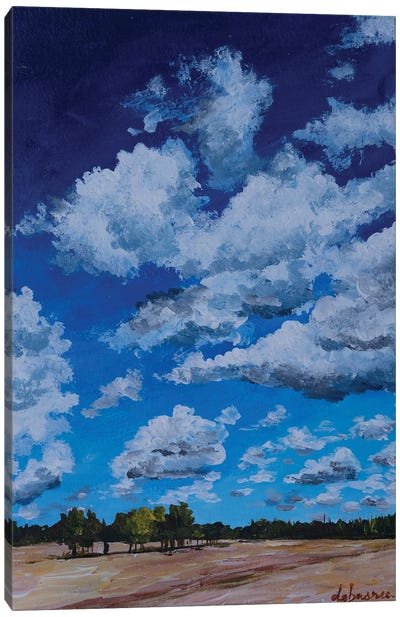 Beautiful Sky Canvas Art Print - Blue Art