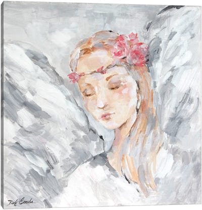 Angel I Canvas Art Print - Religious Christmas Art