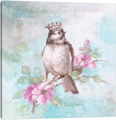 French Crown & Feathers II Canvas Art Print - Debi Coules