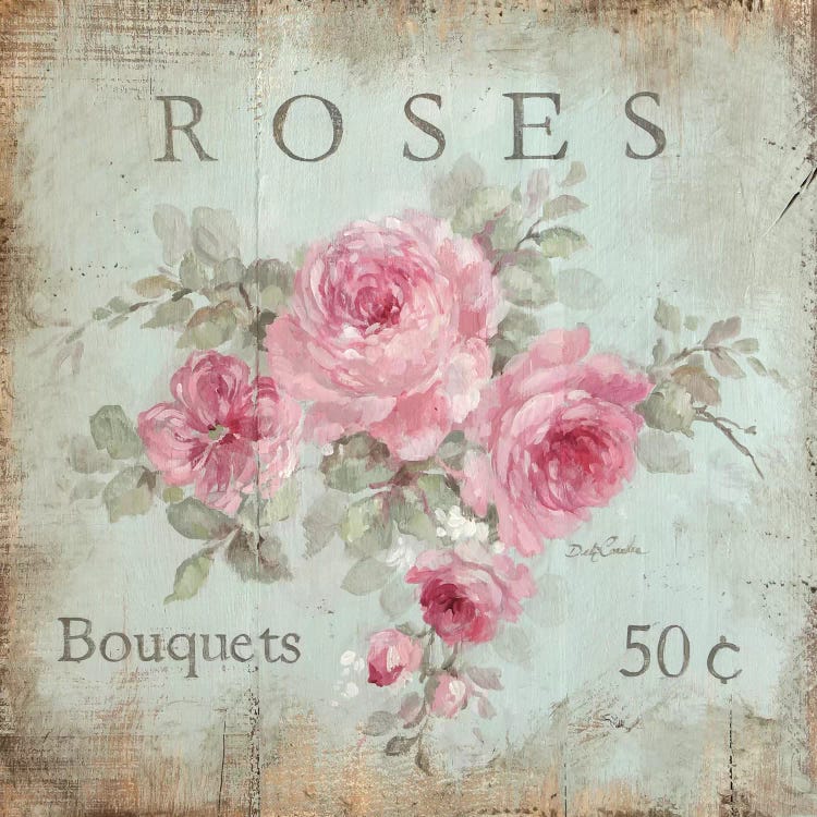 Rose Bouquets (50 Cents) by Debi Coules wall art