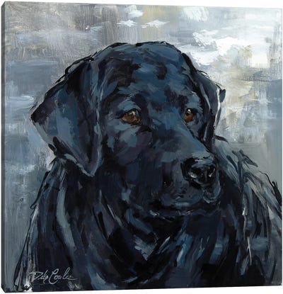 Loyal Lab Canvas Art Print - Labrador Retriever Art