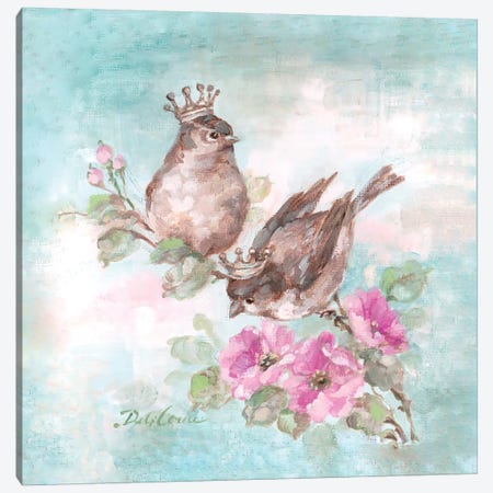 French Crown Songbirds I Canvas Print #DEB11} by Debi Coules Canvas Art