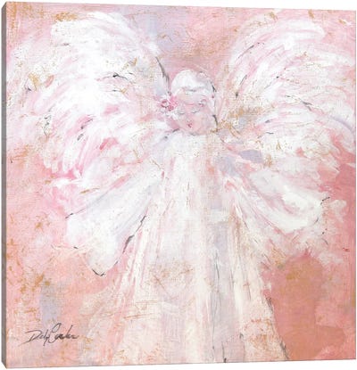 Under My Wings Canvas Art Print - Angel Art