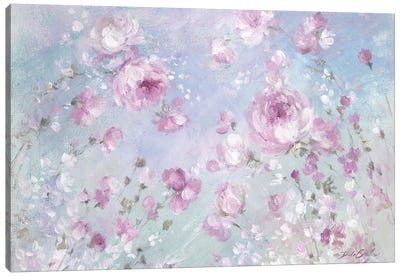 Blooming Roses Canvas Art Print - Shabby Chic Décor