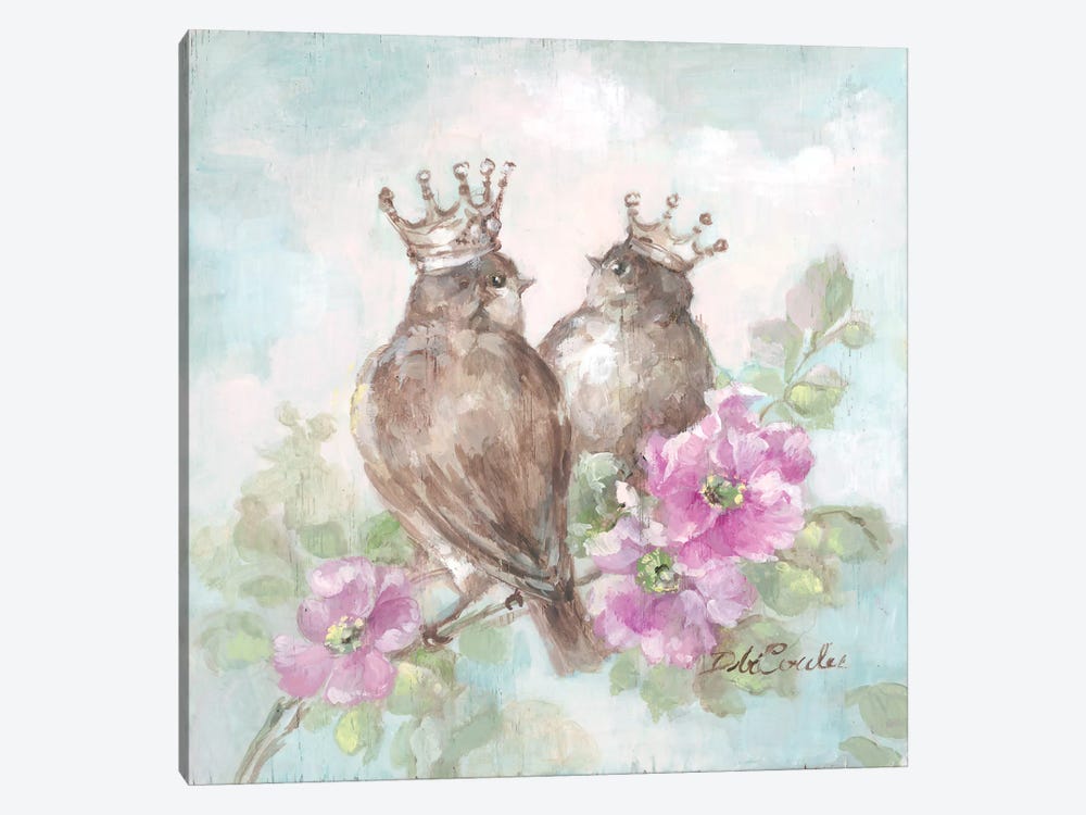 French Crown Songbirds II by Debi Coules 1-piece Art Print