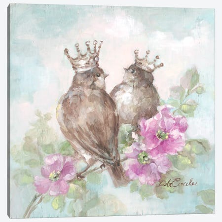 French Crown Songbirds II Canvas Print #DEB12} by Debi Coules Canvas Artwork