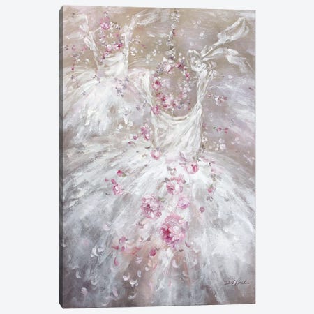 Tutu And Rose Crowns II Canvas Print #DEB132} by Debi Coules Canvas Artwork