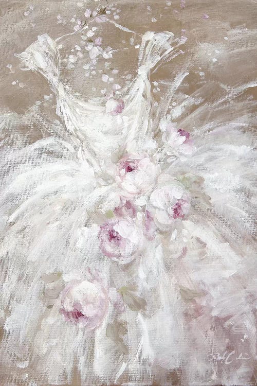 Tutu In White With Roses