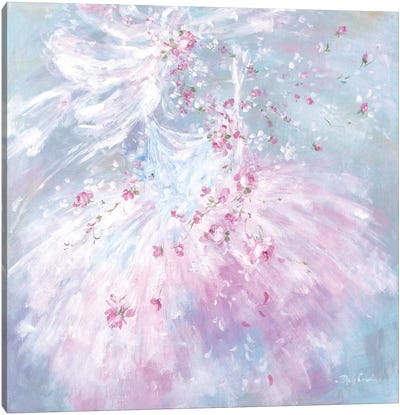 Whispering Rosebuds Tutu I Canvas Art Print - Debi Coules Fashion