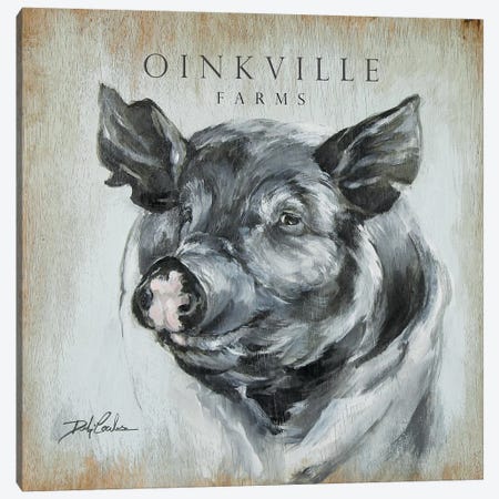 OinkVille Farms Canvas Print #DEB145} by Debi Coules Canvas Art