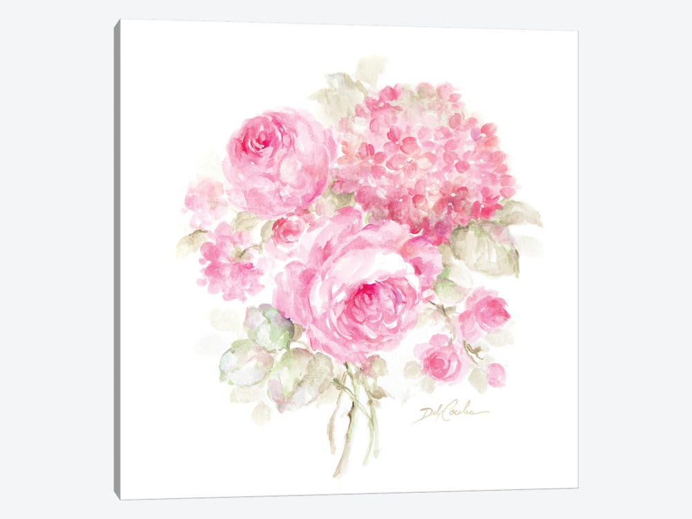 Roses and Hydrangeas II by Debi Coules 1-piece Canvas Wall Art