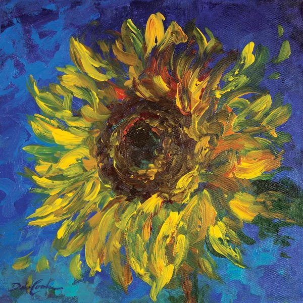 Artists Like Van Gogh: Sunflower II by Debi Coules