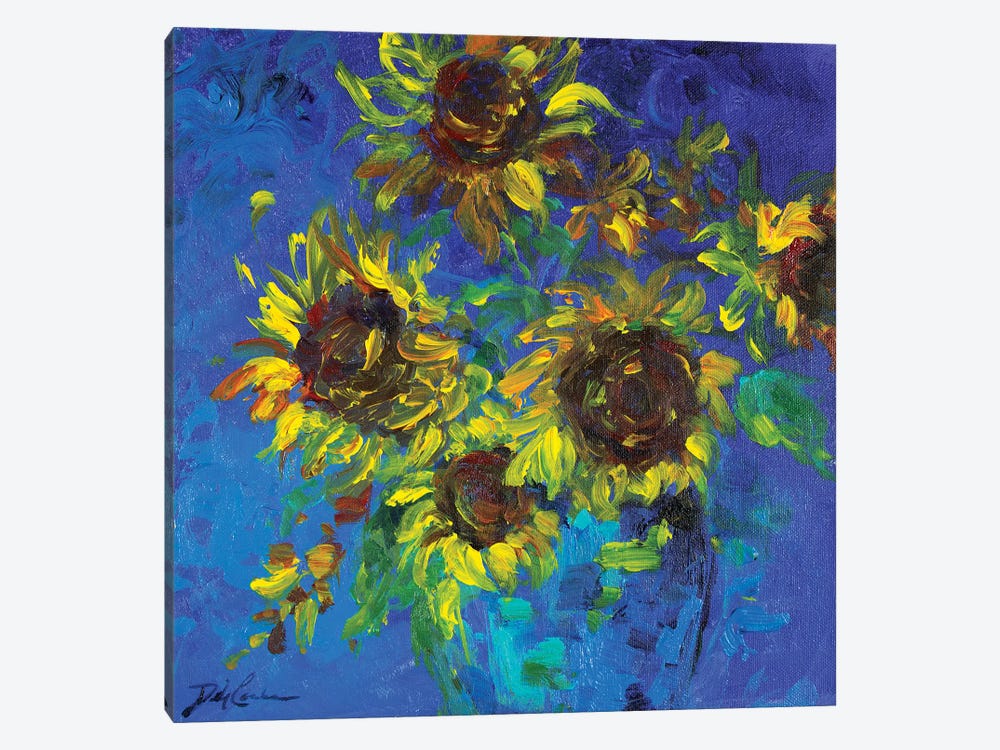 Sunflowers in Vase by Debi Coules 1-piece Canvas Artwork