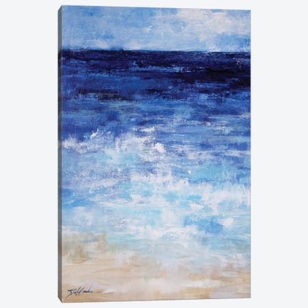 Ocean Blue Canvas Print #DEB162} by Debi Coules Art Print
