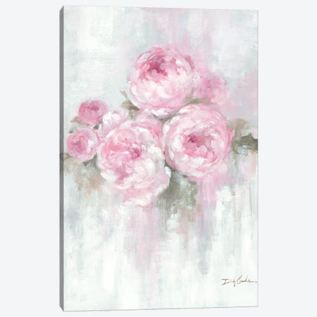 Pink Peonies Canvas Print #DEB168} by Debi Coules Canvas Art Print