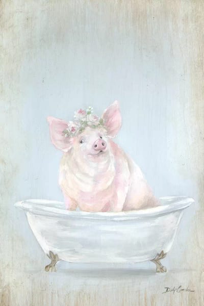 Animal Lover: Pig In A Tub by Debi Coules