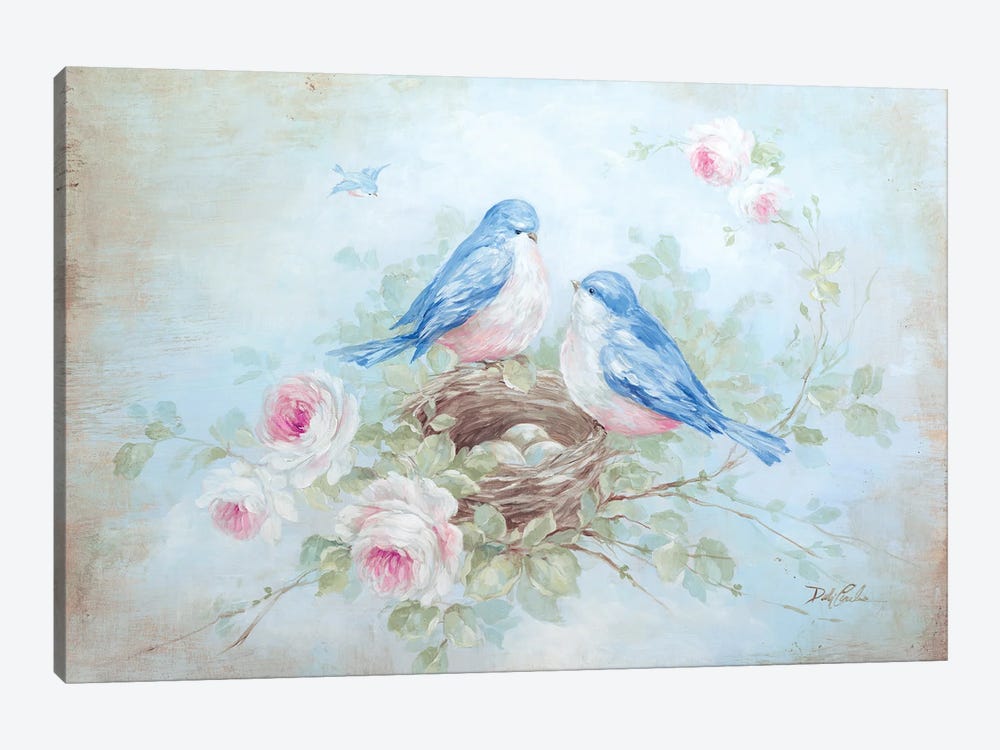 Bluebird Spring by Debi Coules 1-piece Canvas Art