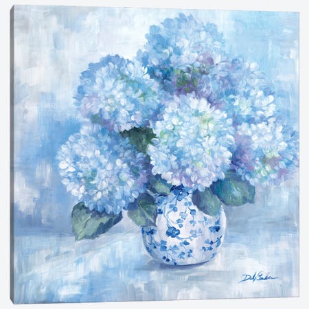 Blue And White Canvas Print #DEB199} by Debi Coules Canvas Artwork