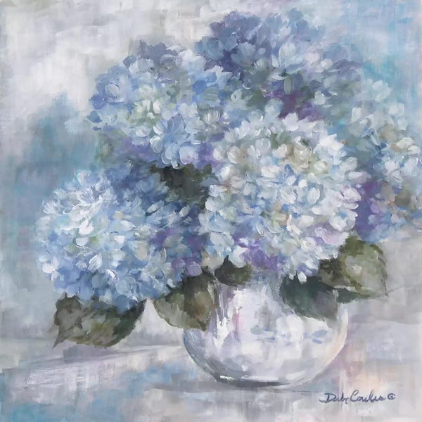Floral & Botanical: Hydrangea Blues by Debi Coules