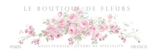 Canvas Print: Boutique de Fleurs by Debi Coules