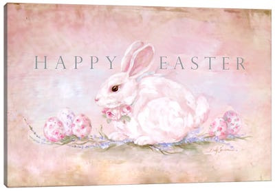 Happy Easter Canvas Art Print - Debi Coules