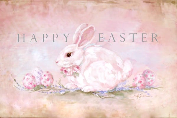 Rabbits: Happy Easter by Debi Coules