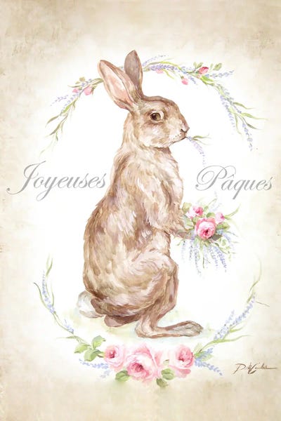 Joyeuses Paques (Happy Easter) by Debi Coules metal wall art