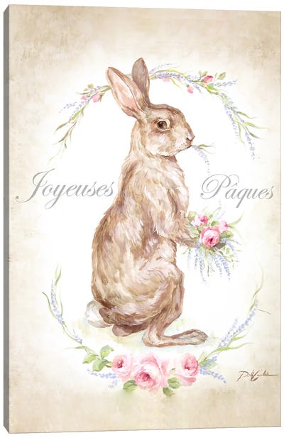 Joyeuses Paques (Happy Easter) Canvas Art Print - Debi Coules