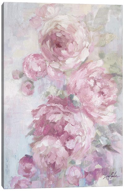 Peony Flowers Canvas Art Print - Debi Coules