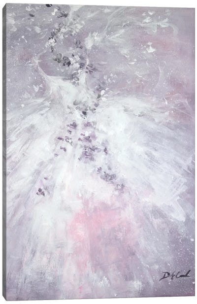 Lavender Fancy Canvas Art Print - Debi Coules Florals