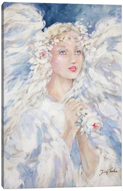 Blue Angel Canvas Art Print - Debi Coules