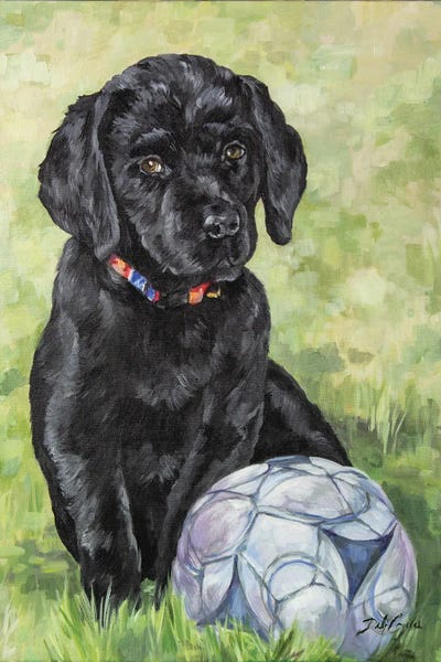 Labrador Retrievers: Soccer Lab by Debi Coules