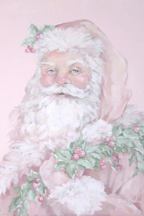 Pink Santa by Debi Coules wall art